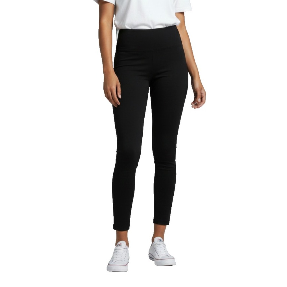 Time and Tru High Rise Leggings Women S Black 3-Pack Cotton Stretch Ankle 27 in - Picture 1 of 5
